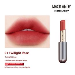Lipstick -ontwerper Mack Andy Love Cloud Velvet Lipstick Soft Mist Mist waterdicht en niet vervagen Gemakkelijk Student goedkope gewone witte lippenstift D34