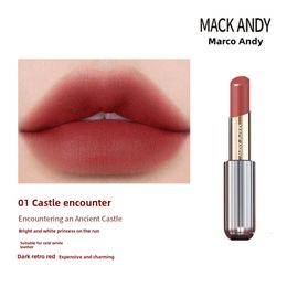 Lipstick -ontwerper Mack Andy Love Cloud Velvet Lipstick Soft Mist Mist waterdicht en niet vervagen Gemakkelijk Student goedkope gewone witte lippenstift B95