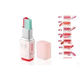 Lipstick Fashion Korean Bite v Snijden tweekleurige tint zijdeachtige vochtige voedende lippenstiften balsem lip cosmetic1812711 drop levering hea otr34