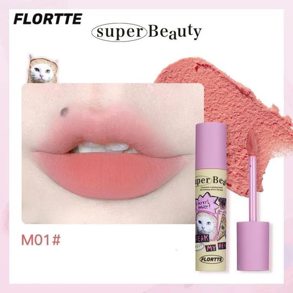 Lápiz labial FLORTTE Milk Cake Series Crema labial Labios Barro Niebla Cara Fino Brillante Esmalte labial Mate Lápiz labial Maquillaje Cosméticos Belleza 9 colores 231127