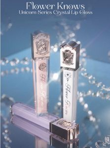 Lápiz labial Flower Knows Serie Unicornio Cristal Brillo de labios Glaseado Acuoso Película Espejo Labio Esmalte Líquido Maquillaje Mujer Belleza 230712