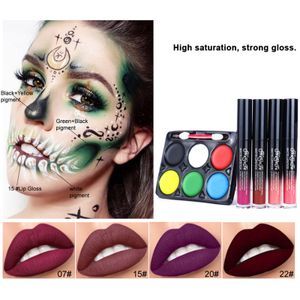 Lipstick Halloween make -up kit schminken make -ups kit met lipgloss verkleed accessoires body verf lipsticks