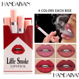 Lippenstift handaiyan rouge een levre matte sigaretten lippenstiften set rookkettijnbox gemakkelijk te dragen make -up rossetti drop levering gezondheid b dhdbm