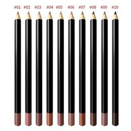 Lápiz labial Maquillaje de alta pigmentación Lápiz labial Lápiz de larga duración Impermeable Mate Suave Desnudo 20 colores Delineador de labios Pluma Cusmetics Etiqueta personalizada 230925