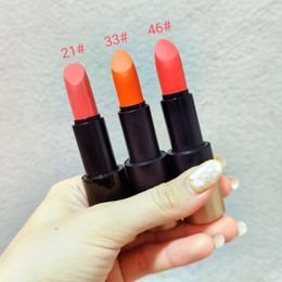 Rouge à lèvres Haute Qualité Maquillage Rouge Mat Brillant À Lèvres Femmes Cosmétiques Bâton Longue Durée WaterproofGIF 230712