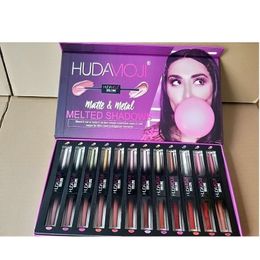 Lipstick HUDAMOJI Make-up Matte Lipsticks Set 12 stks/partij Waterdicht Voedzaam Fluwelen Lippenstift Rode Tint Naakt Batom Vrouwen Mode Lipgloss 230703