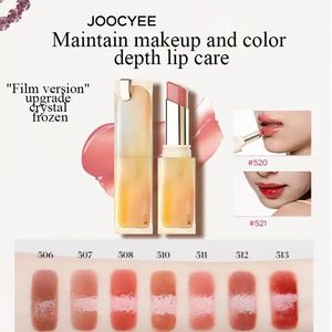 Lipstick Joocyee Geglazuurde Rouge Upgrade Crystal Frozen Filmversie Hydrateren Glas Lippenstift Lip Make-up Smoky Langdurige Lipstick 231127