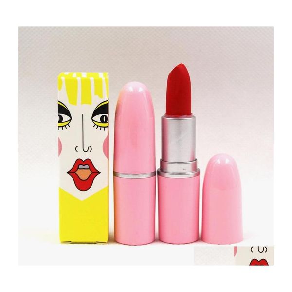 Rouge à lèvres Make Up Facile à porter Hydratant 12 Couleur Coloris Cosmétiques Maquillage Gros Lip Stick Mat Drop Delivery Santé Beauté Lèvres Dhhzi