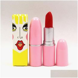 Lippenstift Make-up Lippenstift Makkelijk te dragen Moisturizer 12 kleuren Coloris Cosmetica Make-up Groothandel Lip Stick Mat Drop Delivery Gezondheid Beau Dhf04