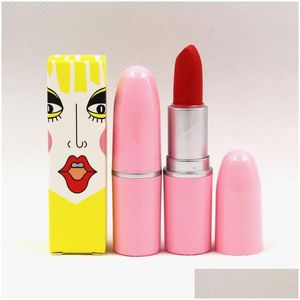 Lippenstift Make-up Lippenstift Gemakkelijk te dragen Moisturizer 12 kleuren Coloris Cosmetica Make-up Groothandel Lip Stick Mat Drop Delivery Gezondheid Beau Dh45Z