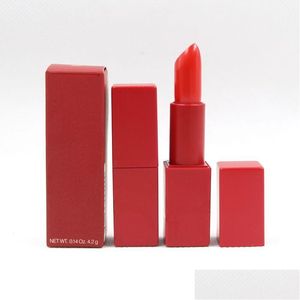 Rouge à lèvres Maquillage Rouge vif Rouge A Levres Hydratant Nature Longue Durée Facile à porter Maquillage Rouge à lèvres Drop Livraison Santé Beauté Lèvres Dhn3P