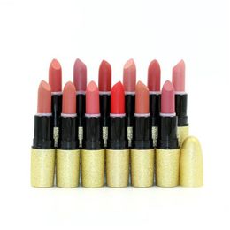 Rouge À Lèvres Mat Batom Lipgloss Base Facile À Porter Tubes D'or Naturel Gros Maquillage Rouge À Lèvres De Couleur Drop Delivery Santé Beauté Lip Dh2Fd