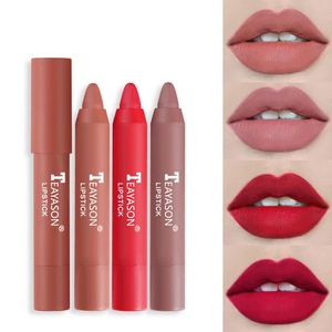 Lippenstift Matte Moisturerende lipgloss eenvoudig te kleuren glazuur roterende pen natuurlijke waterdichte lipsticklipstick