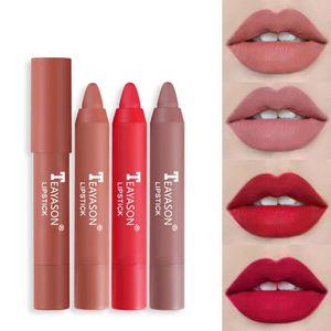 Lápiz labial Mate Hidratante Brillo de labios Fácil de colorear Esmalte Pluma giratoria Lápiz labial impermeable natural Lápiz labial