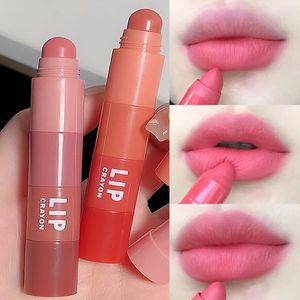 Lipstick Matte Pen 4 Kleuren In 1 Naakt Roze Lipgloss Waterdichte Langdurige Potlood Liner Make-Up Set 231027