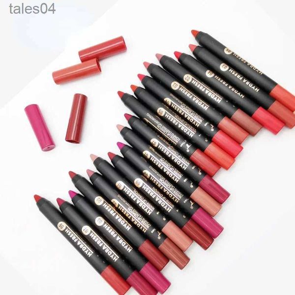 Lápiz labial Mate Terciopelo Lápiz labial Lápiz Impermeable Duradero Sexy Barras de labios rojas Taza antiadherente Maquillaje Tinte de labios Lápiz Cosméticos 9 colores 240313