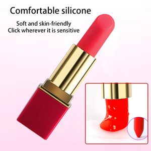 Rouge à lèvres Mini vibrateur 10 vitesses balle gode stimulateur de clitoris G Spot Massage masturbateur adulte jouets sexuels pour femmes 240227