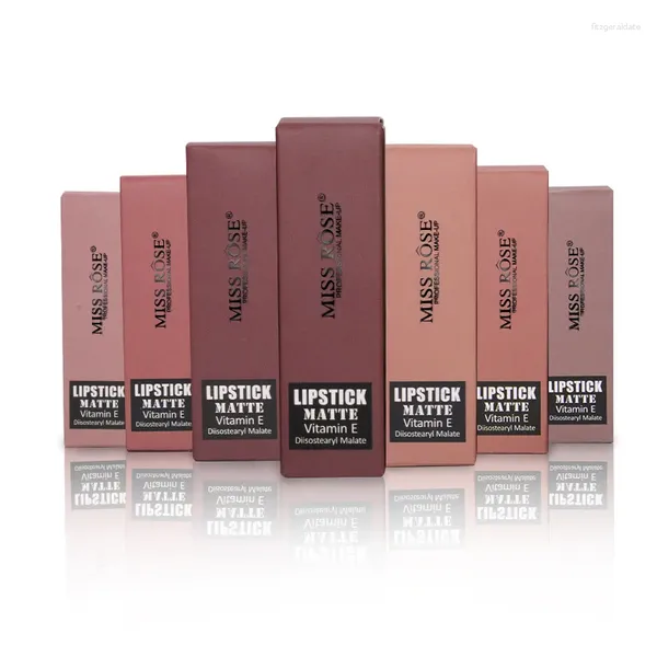 Lápiz labial Miss Rose Matte Imploude Wate Water Water Labio duradero Herramienta de belleza de maquillaje CNT 66