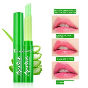 Rouge à lèvres New Aloe Lip Gloss Température Changement de couleur Hydratant Teayason Vera Drop Delivery 202 Dhag8