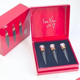 Lippenstift Nieuwe Diamantversie Radijs T-vormige Rode Buis Meisje Lipkleur Container Hoogwaardige Verpakking Drop Delivery Dhc6Z