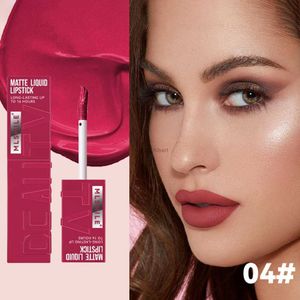 Lápiz labial Nueva tinta mate Lápiz labial líquido Taza antiadherente Terciopelo de larga duración Brillo de labios desnudo Tinte de labios resistente al agua Maquillaje coreano impermeable L2403