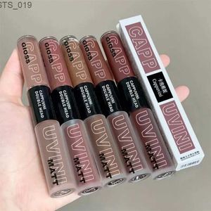 Lipstick Obscure Double Head Glaze Glaze Mirror Glitter Gel Gel Gel Étudiant à lèvres avec une valeur de beauté haute valeur chinoise maquillage de beauté