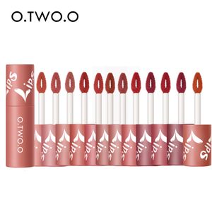 Rouge à lèvres OTWOO 12 pièces crème pour les lèvres 12 couleurs haute pigmentation étanche teinte longue durée finition mate maquillage brillant cosmétiques 230712