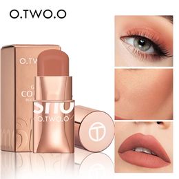 Lippenstift OTWOO Blush Stick 3in1 Ogen Wang en Lip Tint Bouwbare Waterdichte Lichtgewicht Crème Multi Make-up voor Vrouwen 231027