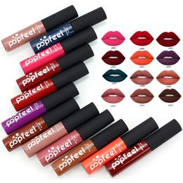 Lippenstift POPFEEL 6/12 stuks Vloeibare Lipstick Set Non Stick Cup Ultra Matte Fluwelen Waterdichte Langdurige Moisturizer Lipgloss Make-up 231113