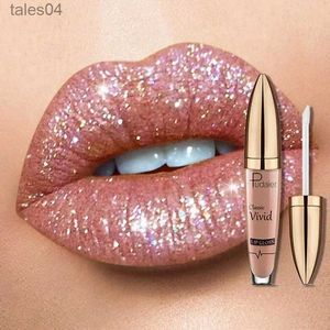 Lápiz labial a prueba de agua Diamond Shimmer Glitter Lip Gloss 18 colores Matte Glitter Liquid Lipstick Diamond Pearl Color Lip Gloss Make Up 240313