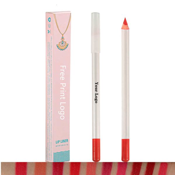 Rouge à lèvres en gros crayon à lèvres marque privée Vegan rouge mat imperméable à l'eau Lipliner sans cruauté produits cosmétiques crémeux 230925