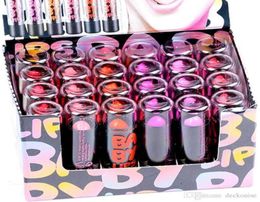 Maquillage à lèvres à lèvres 24pcs 6 couleur rouge rose coloré coloré à lèvres Stick Net 2 3G287C8475990