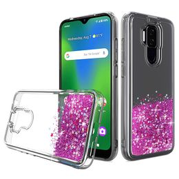 Vloeibare Bling Glitter Case voor Moto G Play 2021 G Power One 5G ACE One Plus Nord N10 5G LG K22 TPU Cover Quicksand Shockproof Case