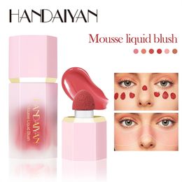 Vloeibare Blush Wang Tint Spons Tip Zacht Glad Gezicht Contour Make-up Blusher Rouge Waterproof Langdurige Romige Cosmetica