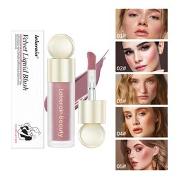 Vloeibare blush stick pigment blijvende natuurlijke vloeistof contouren voor gezicht blusher wang tint perzik crème blush make -up