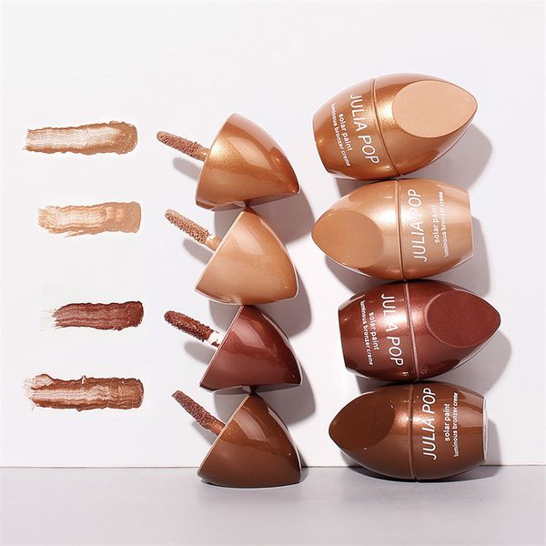 Liquid Bronzer with Pearlescent Face Highlighter Contour Stick Profundiza los contornos Sombras laterales