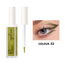 Vloeibare glitter eyeliner eyeliners voor dames eyeliner make-up 12 kleuren groothandel voering combinatie oogschaduw