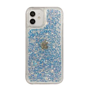 Vloeibare Quicksand Bling Glitter Phone Cases voor iPhone 12 11 Pro Max XS X XR 8 7 Plus Samsung S20 S21 Water Shine Silicon Cover