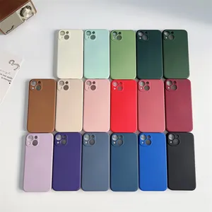 Étui en silicone liquide pour iPhone 15 Plus 14 13 12 11 Pro Max DIY Designer Couverture en silicone Couleur bonbon Coque Capa pour Apple Protection Pare-chocs Retour 17 couleurs Expédition rapide