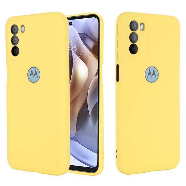 Fundas de silicona líquida para Motorola Edge S30 Moto G22 G31 G41 G51 G71 G200 5G, funda protectora de goma suave