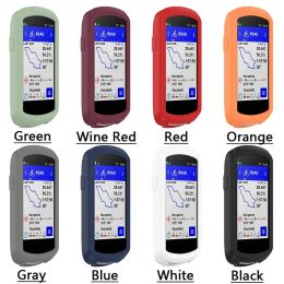 Étui en silicone liquide pour Garmin Edge 1040 / Solar Bike GPS Meton de vitesse Candue Plaine Couverture complète Soft TPU Cycle Computer Shell