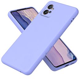 Étui en silicone liquide pour Motorola Moto G32 Luxury Construit In Flannel Armor Aroping Soft Phone Cover pour Motorolag32 Motog32