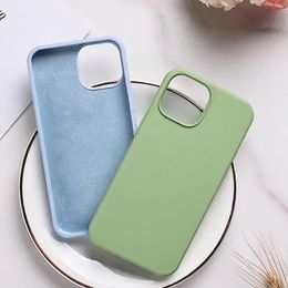 Étuis officiels de téléphone portable en silicone pour iPhone 15 15pro 15plus 15 pro max Étuis de téléphone en silicone Housse de protection pour appareil photo à écran complet pour iPhone15