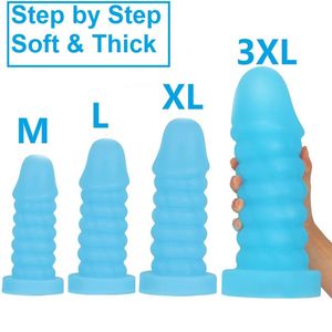 Silicone liquide énorme gode anal réaliste pénis vagin anal plug anal masturbateurs grosse bite anus dilatateur sex toy pour hommes femme 240129