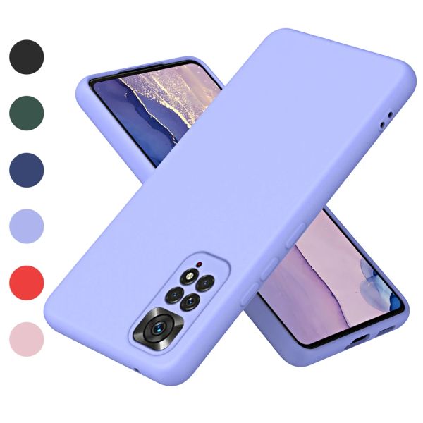 Case de teléfono de silicona líquido a prueba de golpes para Xiaomi Redmi 12C 10C 9C 10A Nota 12 11 10 Pro 11s 10s POCO X4 M4 Pro X5 Soft Soft Strinter Cover