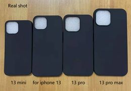 Caisses mous de silicone liquide pour iPhone 13 12 mini XS Pro Max XR 11 7 8 Plus Coque Coque Couleur Couleur
