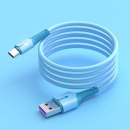 Gegevenskabel voor vloeibare siliconen tape-lamp voor Apple Android Type-C Huawei Xiaomi Telefoon Super snel oplaadkabel