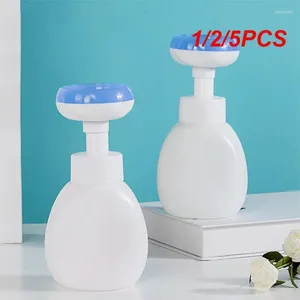 Dispensateur de savon liquide 1/2 / 5pcs 300 ml de pompe à main de fleur bouteille de mousse florale Bubbler rechargeable