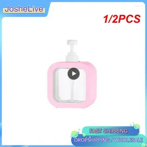 Dispensador de jabón líquido 1/2PCS útiles para baño para el hogar suministros de plástico con champú ducha gel de espuma contenedor de bomba de botella