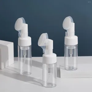 Distributeur de savon liquide 1 pièce, Mini bouteille de mousse en plastique, bouteilles à pompe moussantes rechargeables pour voyage, nettoyage de cosmétiques